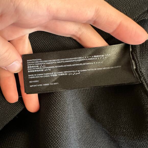 Keepsake One Shoulder Ruffle Trim Black Bodycon Mini Dress Women’s Size US 8 - Picture 7 of 8